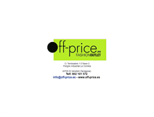 Tablet Screenshot of off-price.es